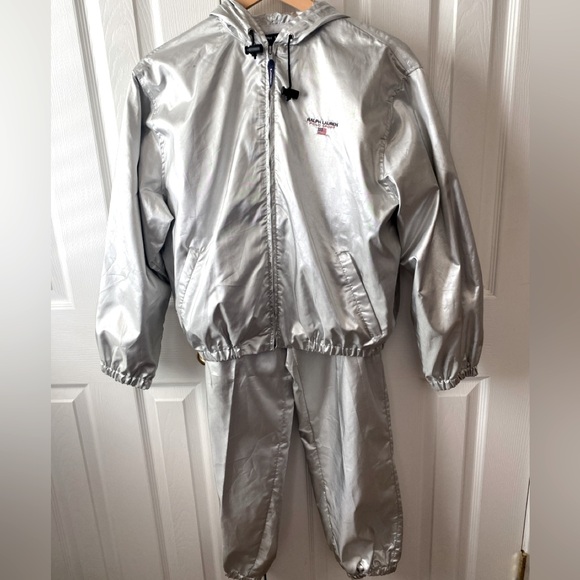Polo Ralph Lauren Other - RARE!VINTAGE 90’s Ralph Lauren Polo Sport Silver Hip-Hop Olympic Track Suit SZ M
